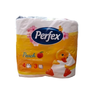 Перфекс Тоалетна Хартия 4ка*24бр.PEACH