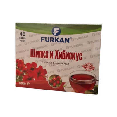 Фуркан-чай от шипка и хибискус 60гр*12
