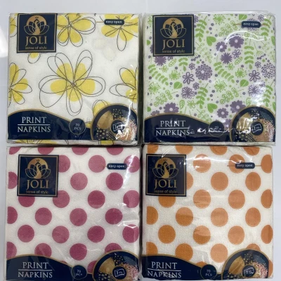 Салфетки JOLI 33x33 Print Napkins*14 ЦВЕТНИ