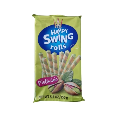 Вафлени пурички пистачо HAPPY SWING 150ГР*16