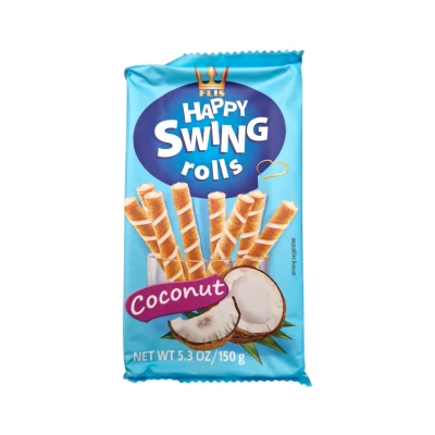 Вафлени пурички с кокос HAPPY SWING 150гр*16