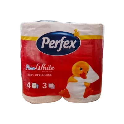 Перфекс Тоалетна Хартия 4ка*24бр. WHITE