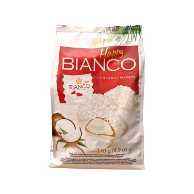 Вафла с кокосов пълнеж HAPPY Bianco Red 140gr*10