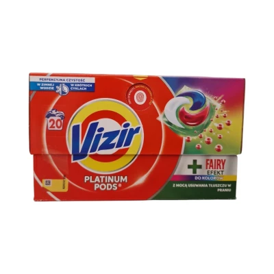 Капсули VIZIR 20бр*4 Platinum+Fairy Effect Colour