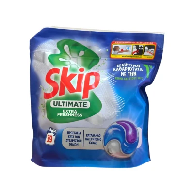 Капсули за пране Скип 39бр*3 Extra Freshness