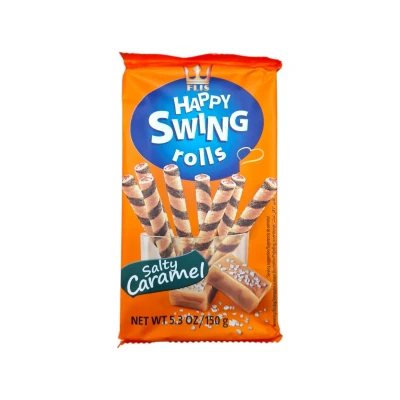 Вафлени пурички с карамел HAPPY SWING 150гр*16