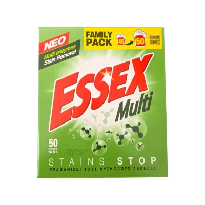Прах за пране Essex 50пранета 2.4кг* Multi