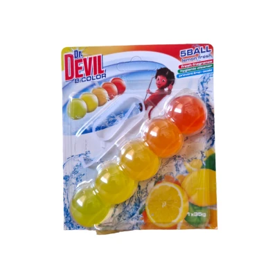 Топчета за тоалетна Dr.Devil 1х35гр*18бр Lemon