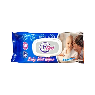Мокри Кърпи NIBO 120бр*24 Sensitive син
