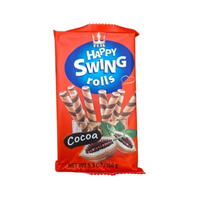 Вафлени пурички с какао HAPPY SWING 150гр*16